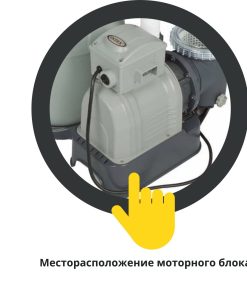 Bloc motor  pentru pompă cu filtru de nisip, randament 7,9 m3/h (model 28646) - imagine 3