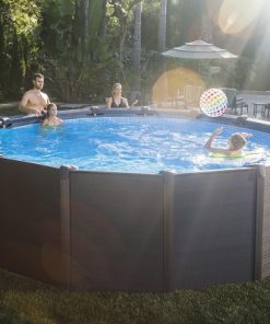 Piscină GRAPHITE GRAY PANEL 478Х124cm, 16805L, cadru metalic - imagine 13