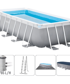 Piscină PRISM FRAME RECTANGULAR 488x244x107cm, 10874L, cadru metalic