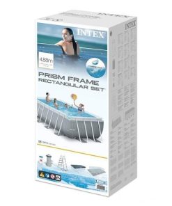 Piscină PRISM FRAME RECTANGULAR 488x244x107cm, 10874L, cadru metalic - imagine 4