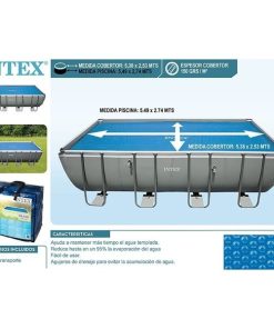 Husă solară 538х253 cm pentru piscine dreptunghiulare 549×274 cm - imagine 5