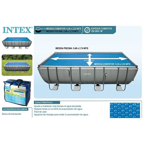 Husă solară 538х253 cm pentru piscine dreptunghiulare 549×274 cm - imagine 5