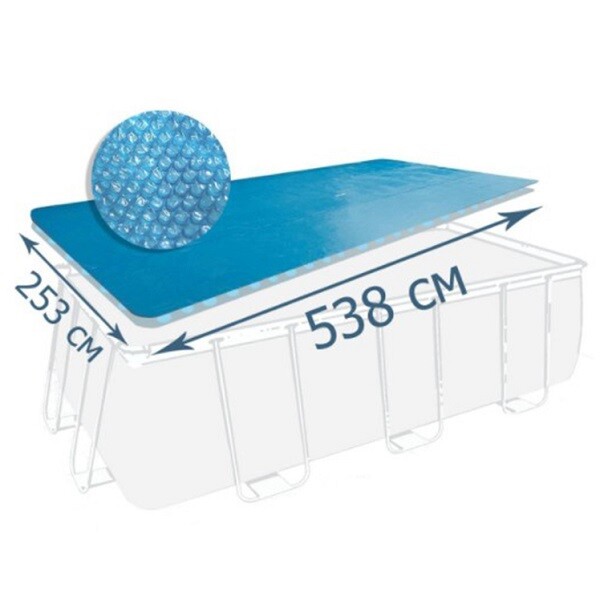 Husă solară 538х253 cm pentru piscine dreptunghiulare 549×274 cm