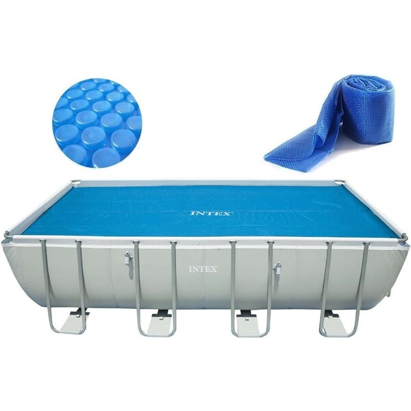 Husă solară 378х186 cm pentru piscine dreptunghiulare 400x200 cm - imagine 9