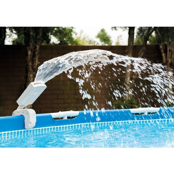 Pulverizator iluminat cu LED-uri pentru piscine cu cadru metalic - imagine 3