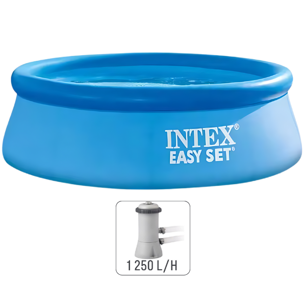 Piscina EASY SET 244×61cm, 1942L cu pompă de filtrare