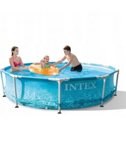 Piscină BEACHSIDE METAL FRAME 305x76cm, 4485L, cadru metalic - imagine 3