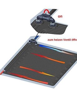 Încălzitor solar de apă 120x120 cm pentru piscine - imagine 4