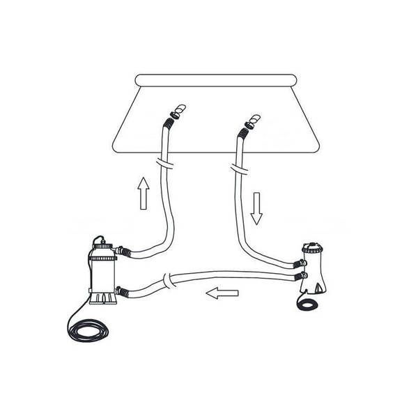 Încălzitor electric 220V a apei în piscine cu diametrul pînă la 457 cm, consum 3 kW - imagine 4