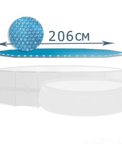 Husă solară D 206 cm pentru piscine rotunde cu D 244 cm