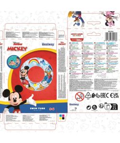 Cerc gonflabil "Mickey Mouse" d56cm, 3+ - imagine 15