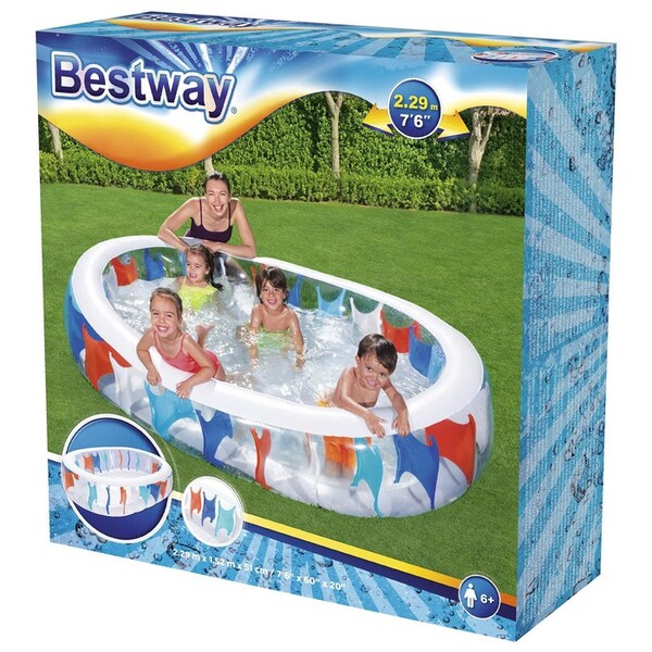 Piscină gonflabilă pentru familie 229х152х51 cm, 542 L, 6+ - imagine 6