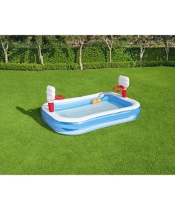 Piscina gonflabilă pentru copii "Basketball" cu inele și 2 mingi, 254x168x102 cm, 636 L, 3+ - imagine 3