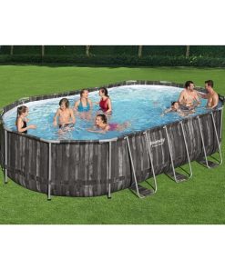 Alternative view of Piscina Power Steel Oval 610х366х122cm, 20241L, carcas metal