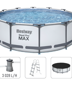 Piscină STEEL PRO MAX 427х122 cm, 15232 L, cadru metalic