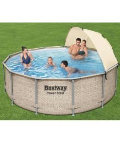 Piscina Power Steel 396x107cm, 11133L, carcas metal - imagine 2