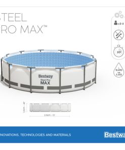 Piscină STEEL PRO MAX 396х122 cm, 12690 L, cadru metalic - imagine 10