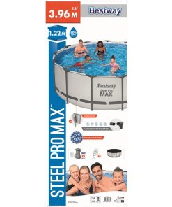 Piscină STEEL PRO MAX 396х122 cm, 12690 L, cadru metalic - imagine 12