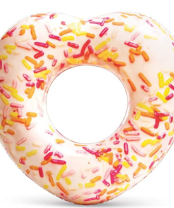 Cerc gonflabil "Donut în forma de inimă", 94x89x25 cm, pînă la 80 kg, 9+