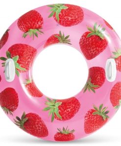 Cerc gonflabil "Fructe tropicale" D 107 cm cu mânere, până la 80 kg, 9+, 3 culori - imagine 3