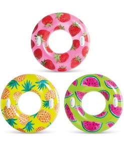 Cerc gonflabil "Fructe tropicale" D 107 cm cu mânere, până la 80 kg, 9+, 3 culori