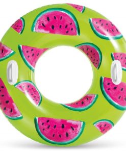 Cerc gonflabil "Fructe tropicale" D 107 cm cu mânere, până la 80 kg, 9+, 3 culori - imagine 6