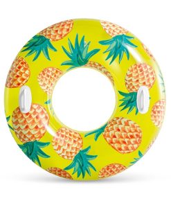 Cerc gonflabil "Fructe tropicale" D 107 cm cu mânere, până la 80 kg, 9+, 3 culori - imagine 4