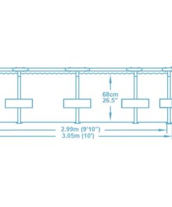 Piscină STEEL PRO MAX 305х76 cm, 4678 L, cadru metalic - imagine 6