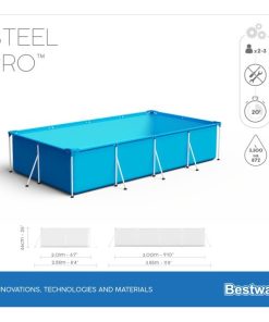 Piscina Steel Pro 300x201x66cm, 3300L, carcas metal - imagine 9