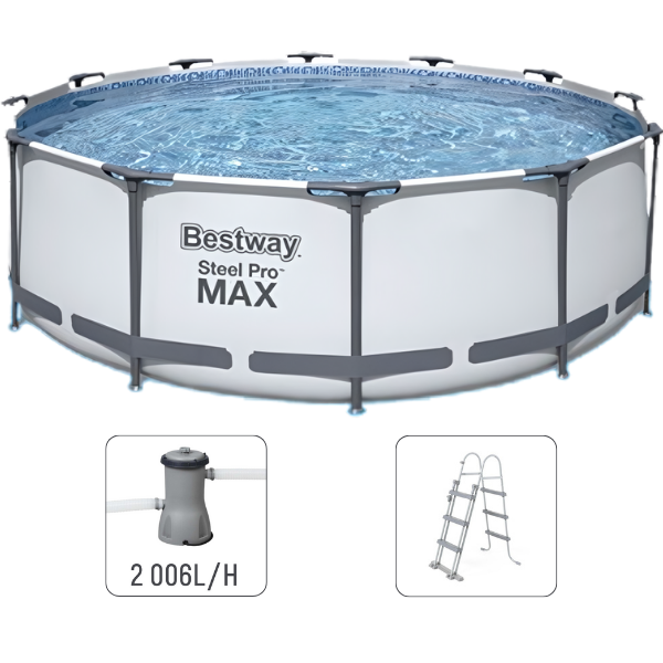Piscina Steel Pro Max 366x100cm, 9150L, carcas metal