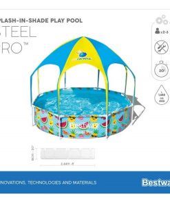Piscina carcas My First Pool 244х51cm, 1688L cu baldachin, 3+ - imagine 12