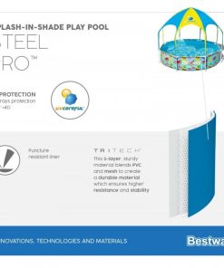 Piscina carcas My First Pool 244х51cm, 1688L cu baldachin, 3+ - imagine 13
