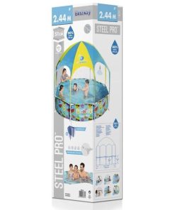 Piscina carcas My First Pool 244х51cm, 1688L cu baldachin, 3+ - imagine 3
