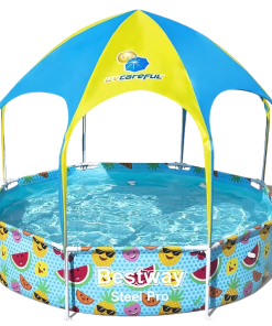 Piscina carcas My First Pool 244х51cm, 1688L cu baldachin, 3+