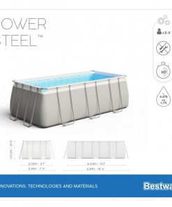 Piscina Power Steel 404x201x100cm, 6478L, carcas metal - imagine 8