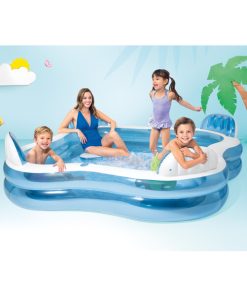 Piscină gonflabilă pentru familie 229x229x66 cm, 990 L, 3+ - imagine 6