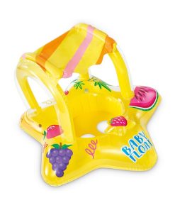 Cerc gonflabil cu decupaje pentru picioare și baldachin 81х79 cm, până la 15kg, 1-2 ani