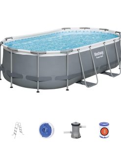 Piscina Power Steel Oval 427x250x100cm, 7250L, carcas metal - imagine 3