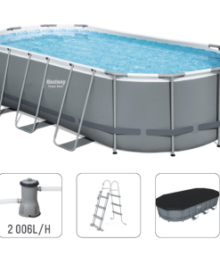 Piscina Power Steel Oval 427x250x100cm, 7250L, carcas metal - imagine 7