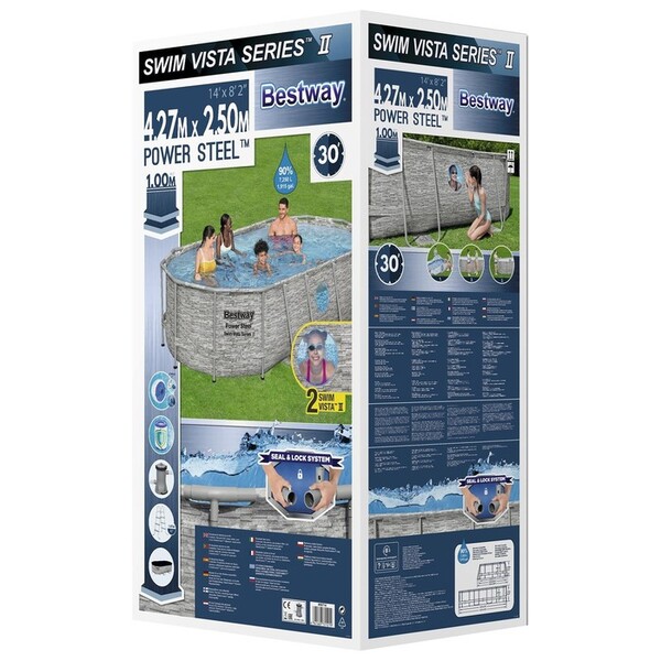 Piscina Power Steel 427х250х100 cm, 7250L, carcas metal - imagine 11
