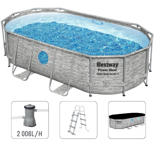 Piscina Power Steel 427х250х100 cm, 7250L, carcas metal