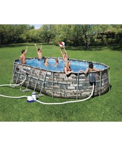 Alternative view of Piscina Power Steel Oval 610х366х122cm, 20241L, carcas metal