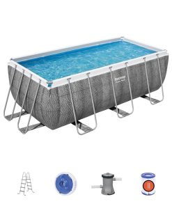 Piscina Power Steel 412x201x122cm, 8124L, carcas metal - imagine 3