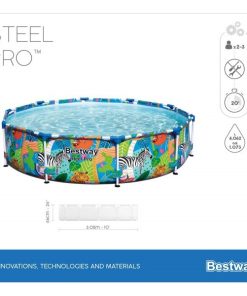 Piscina Steel Pro 305x66cm, 4062L, carcas metal - imagine 8