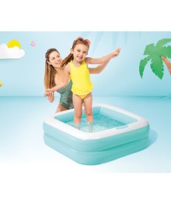 Piscină gonflabilă pentru copii cu baza gonflabilă 86х25 cm, 57 L, 1-3 ani, 2 culori - imagine 5