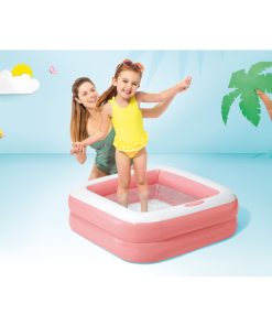 Piscină gonflabilă pentru copii cu baza gonflabilă 86х25 cm, 57 L, 1-3 ani, 2 culori - imagine 4