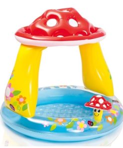 Piscină gonflabilă pentru copii cu baldachin “Ciuperca” 102х89 cm, 45 L, 1-3 ani