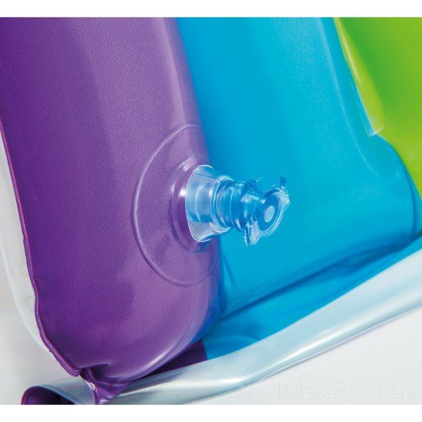 Piscină gonflabilă pentru copii cu baldachin “Curcubeu” 142x119x84 cm, 82 L, 1-3 ani - imagine 3