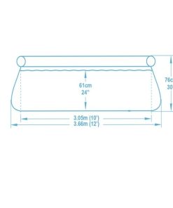 Piscină gonflabilă Fast Set cu pompă de filtrare 366х76 cm, 5377 L - imagine 4