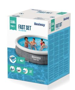 Piscină gonflabilă Fast Set cu pompă de filtrare 366х76 cm, 5377 L - imagine 5